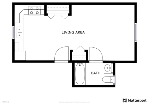 1040 Fraser Street Studio Apartment, Affordable for Rent - Photo Gallery 16